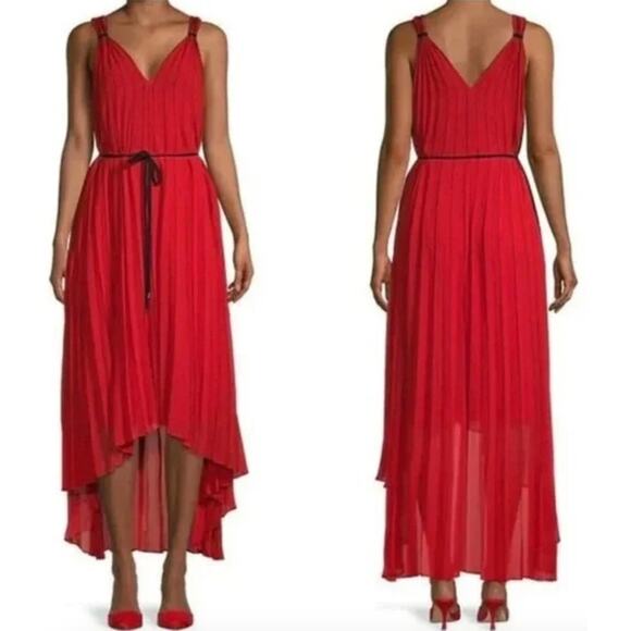 Ted Baker Dresses & Skirts - Ted Baker London Women Maleeta High/Low Red Dress Sleeveless Formal Flowy Size 4